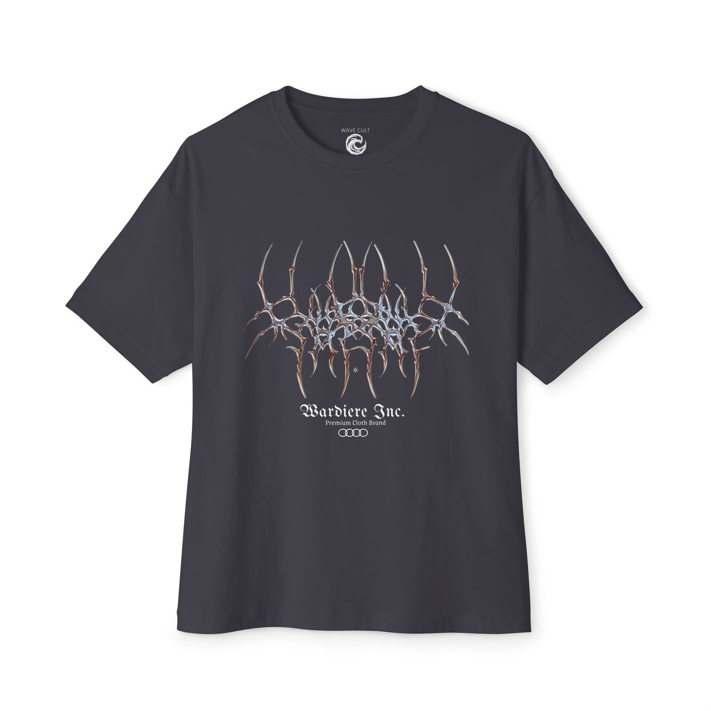 Abstract Symmetry Graphic Tee — Minimalist Fractal Cracked Design