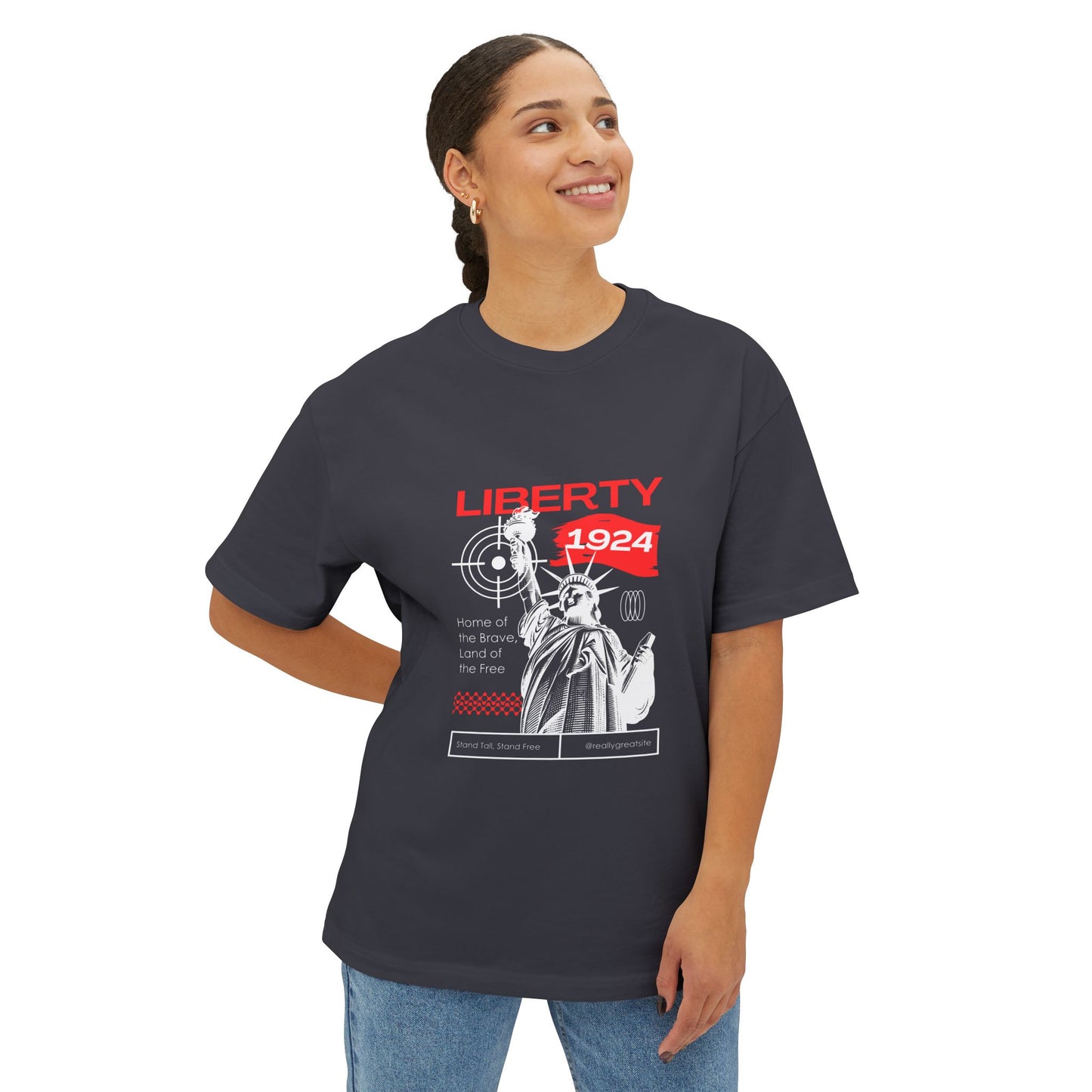 Liberty 1924 Graphic Tee — Statue of Liberty Vintage Urban T‑Shirt
