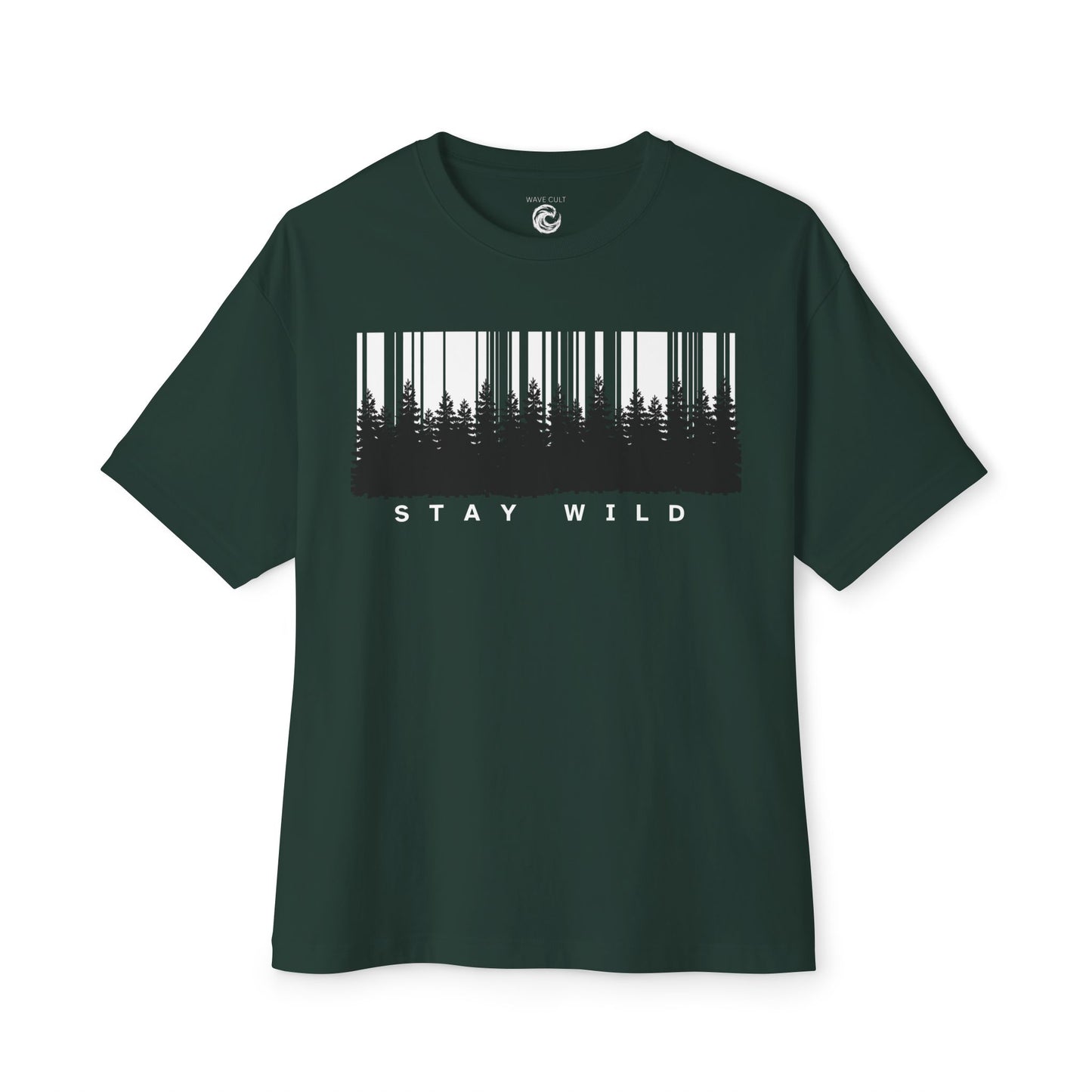 Stay Wild Forest Barcode Tee