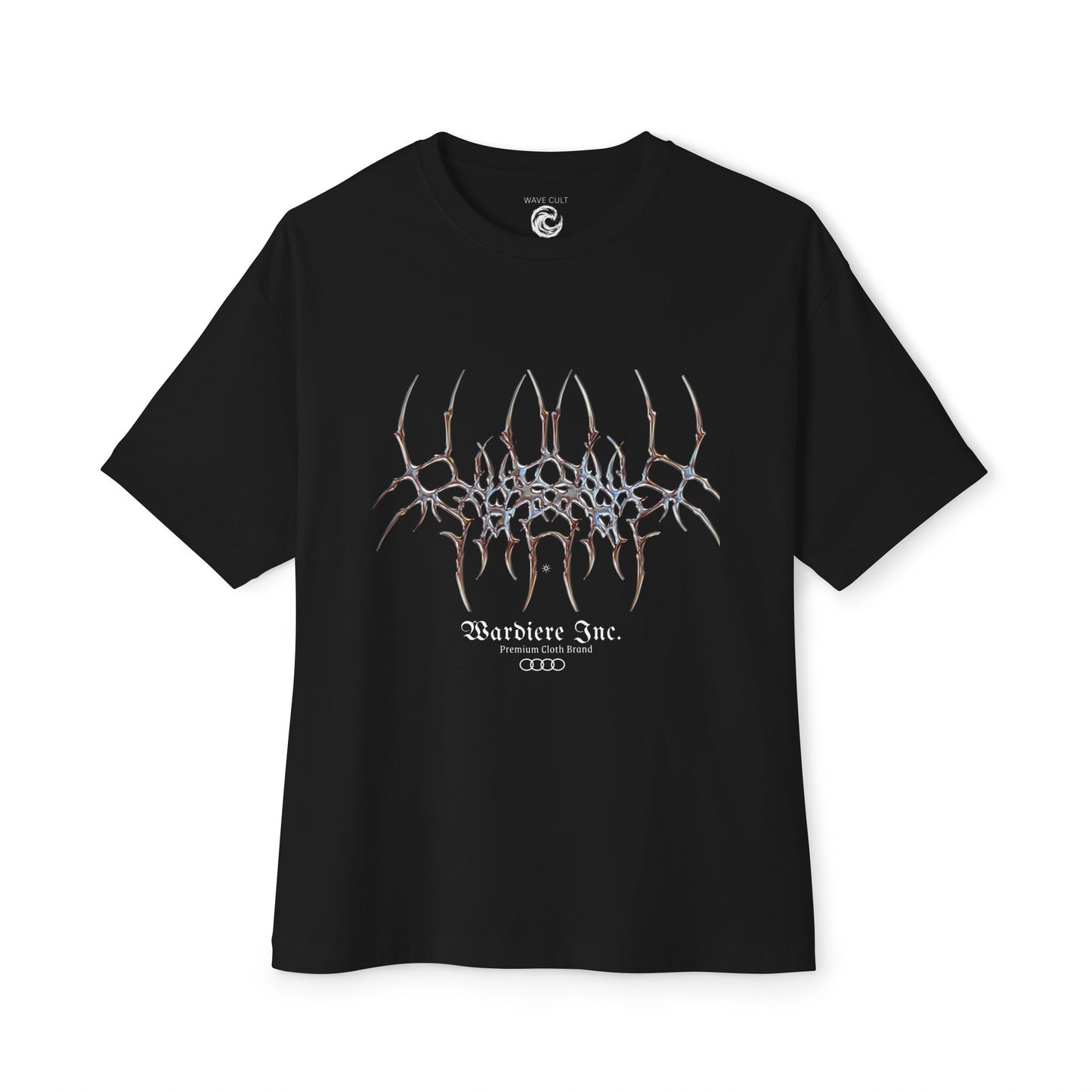 Abstract Symmetry Graphic Tee — Minimalist Fractal Cracked Design
