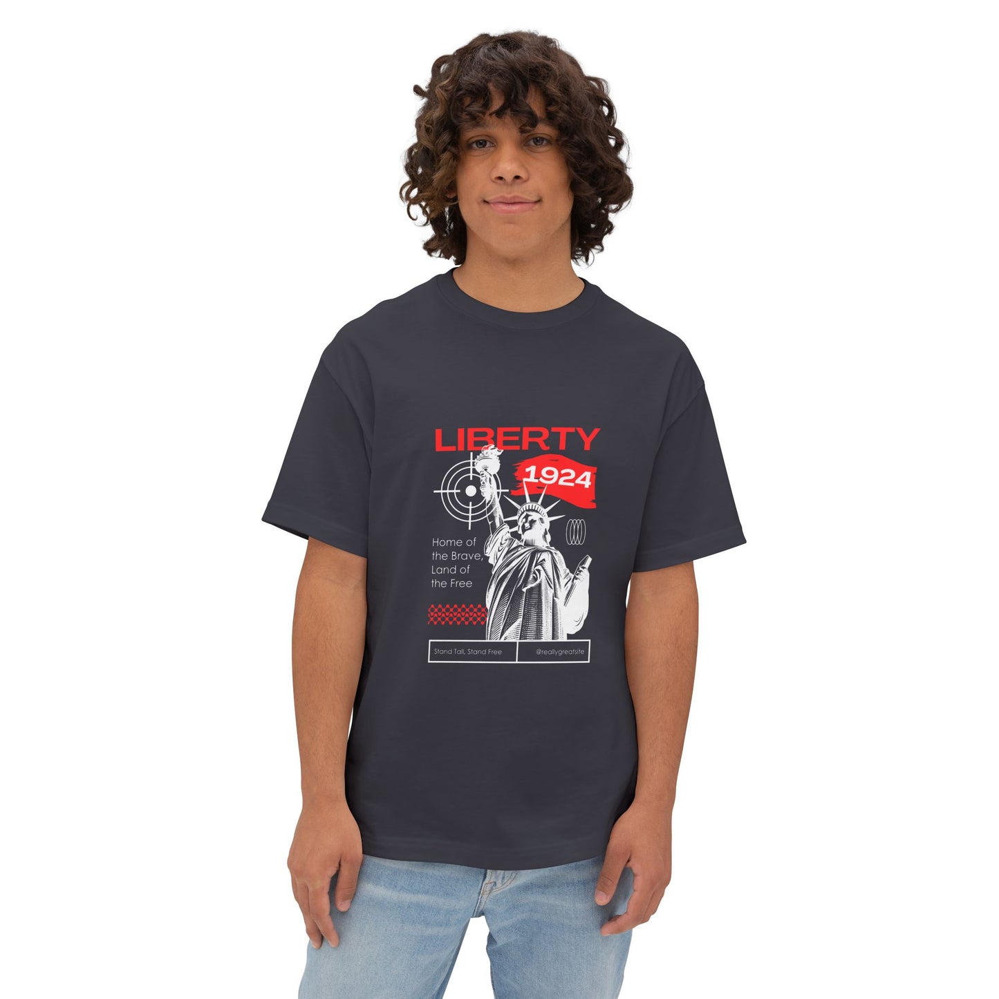 Liberty 1924 Graphic Tee — Statue of Liberty Vintage Urban T‑Shirt