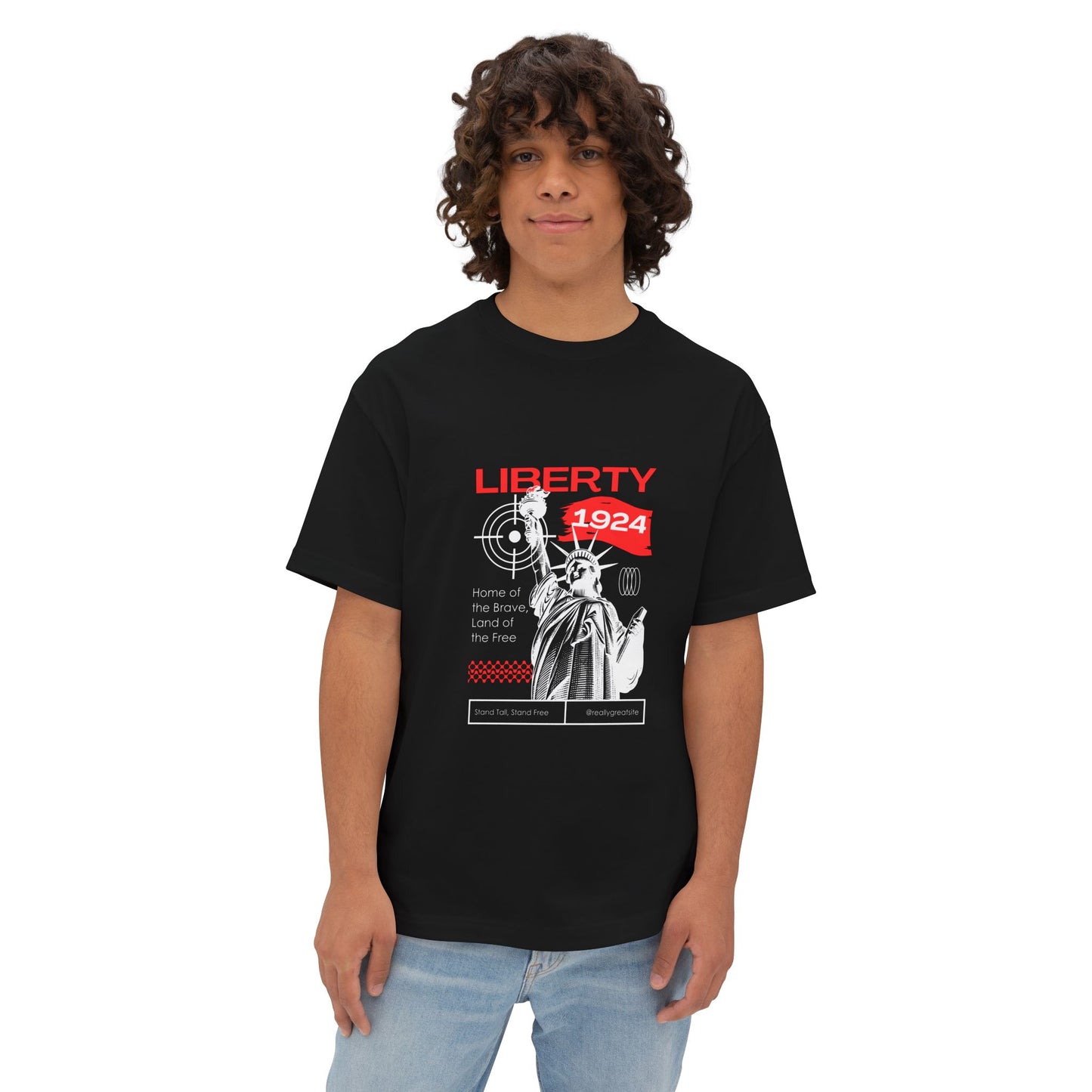 Liberty 1924 Graphic Tee — Statue of Liberty Vintage Urban T‑Shirt