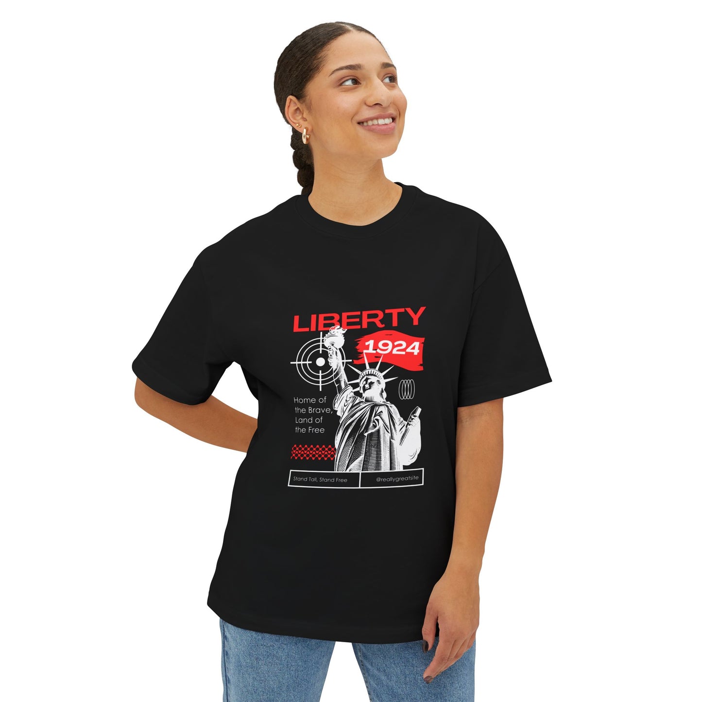 Liberty 1924 Graphic Tee — Statue of Liberty Vintage Urban T‑Shirt