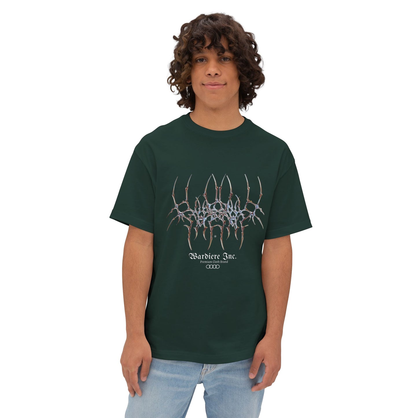 Abstract Symmetry Graphic Tee — Minimalist Fractal Cracked Design