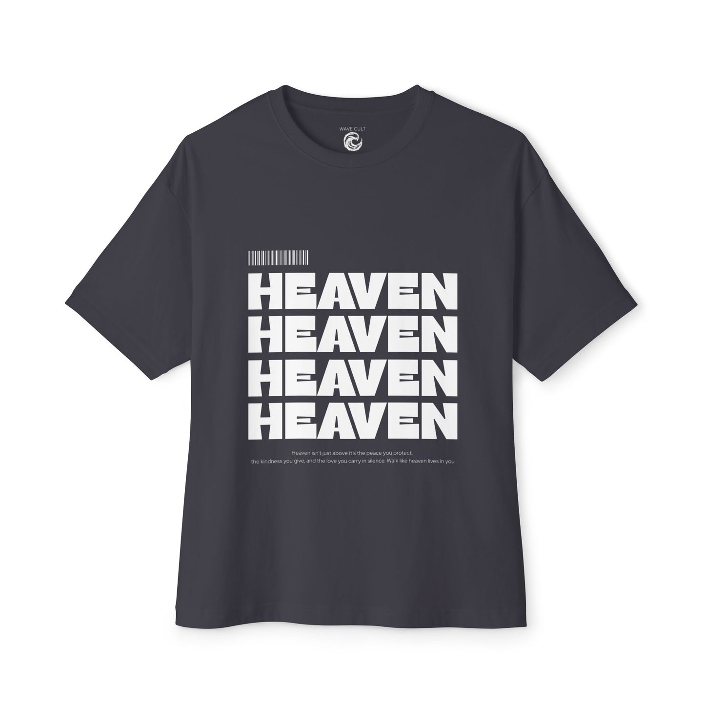 Heaven Repeat Boxy Tee — Oversized Graphic T‑Shirt