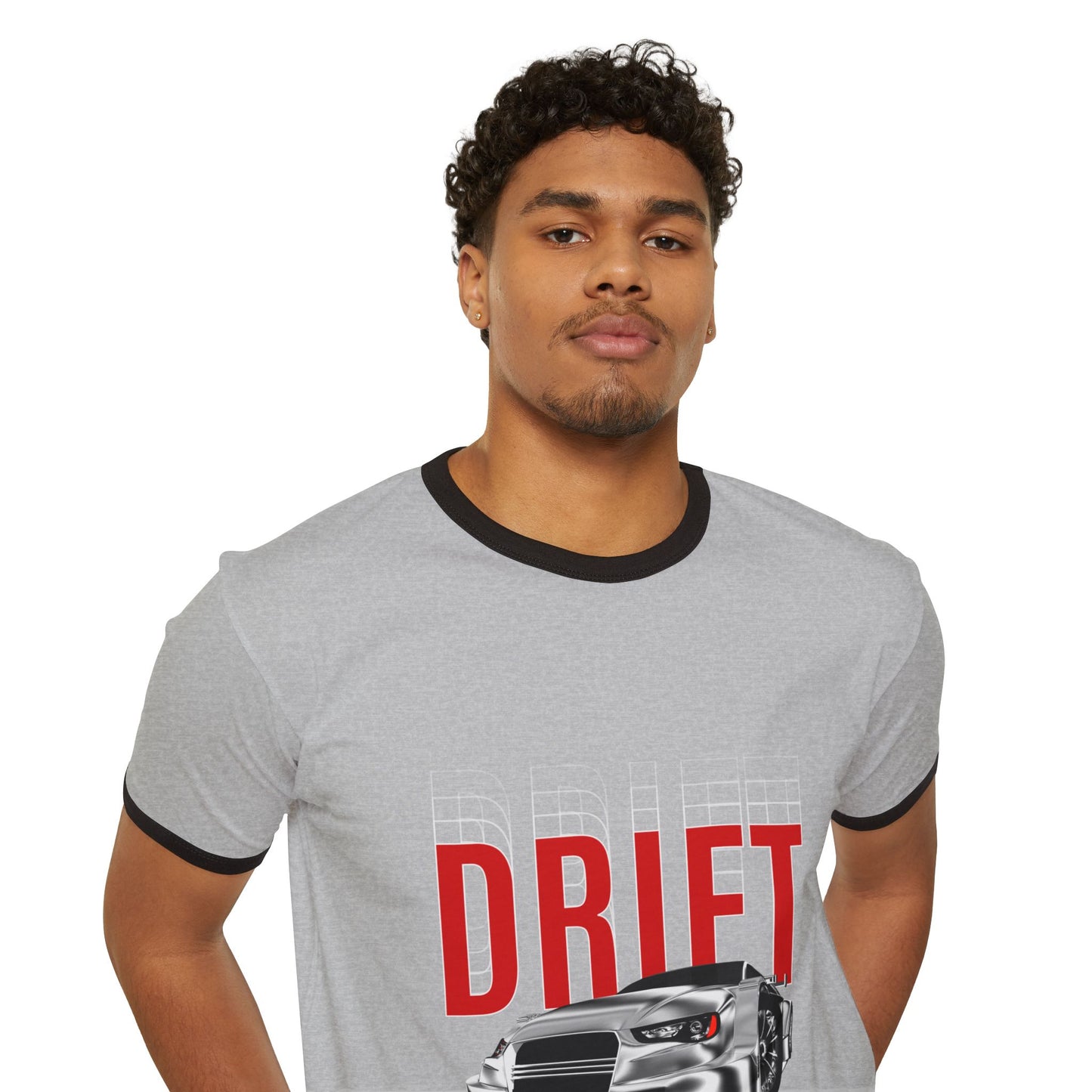 Drift Racing Car Ringer Tee — Vintage Motorsport Drift T‑Shirt
