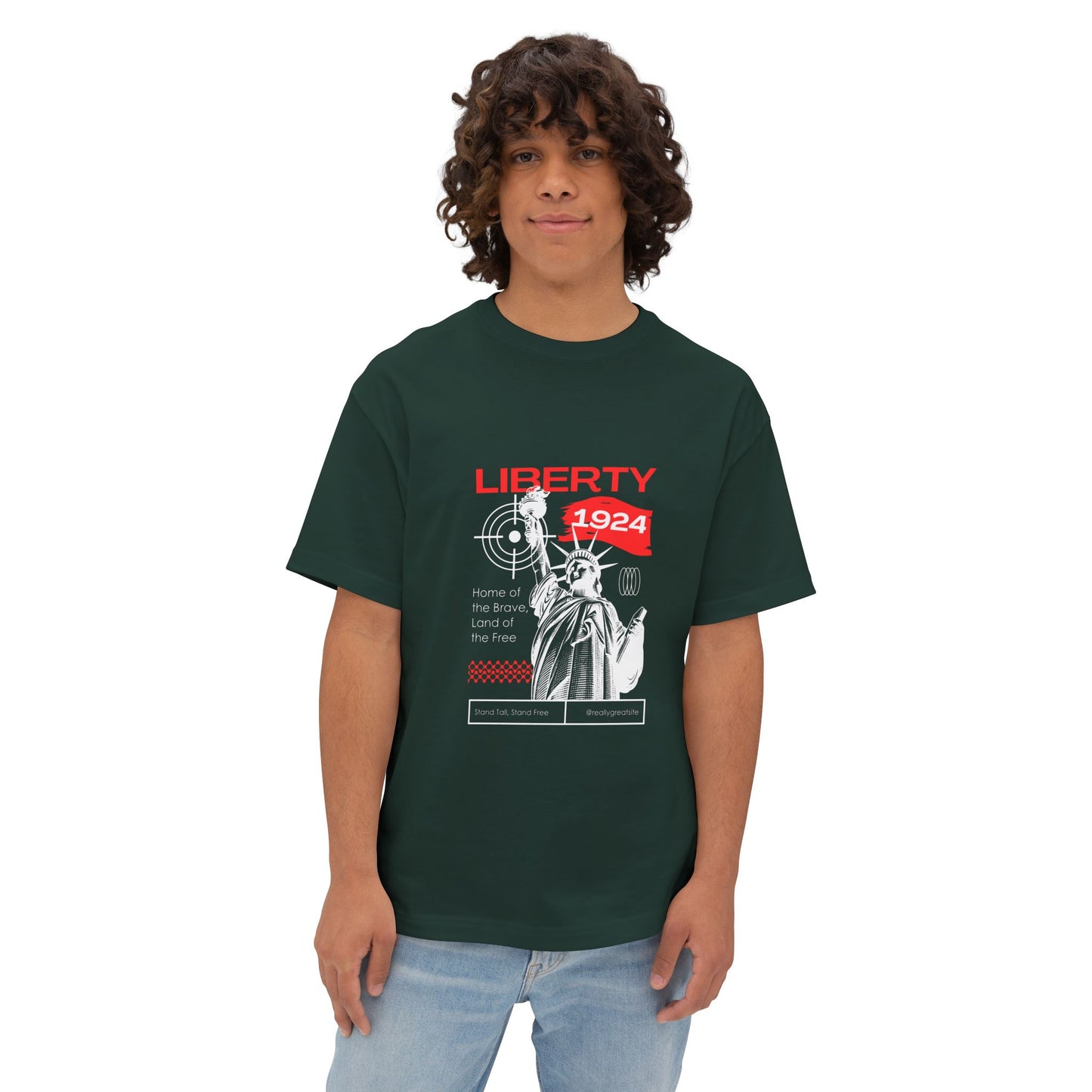 Liberty 1924 Graphic Tee — Statue of Liberty Vintage Urban T‑Shirt