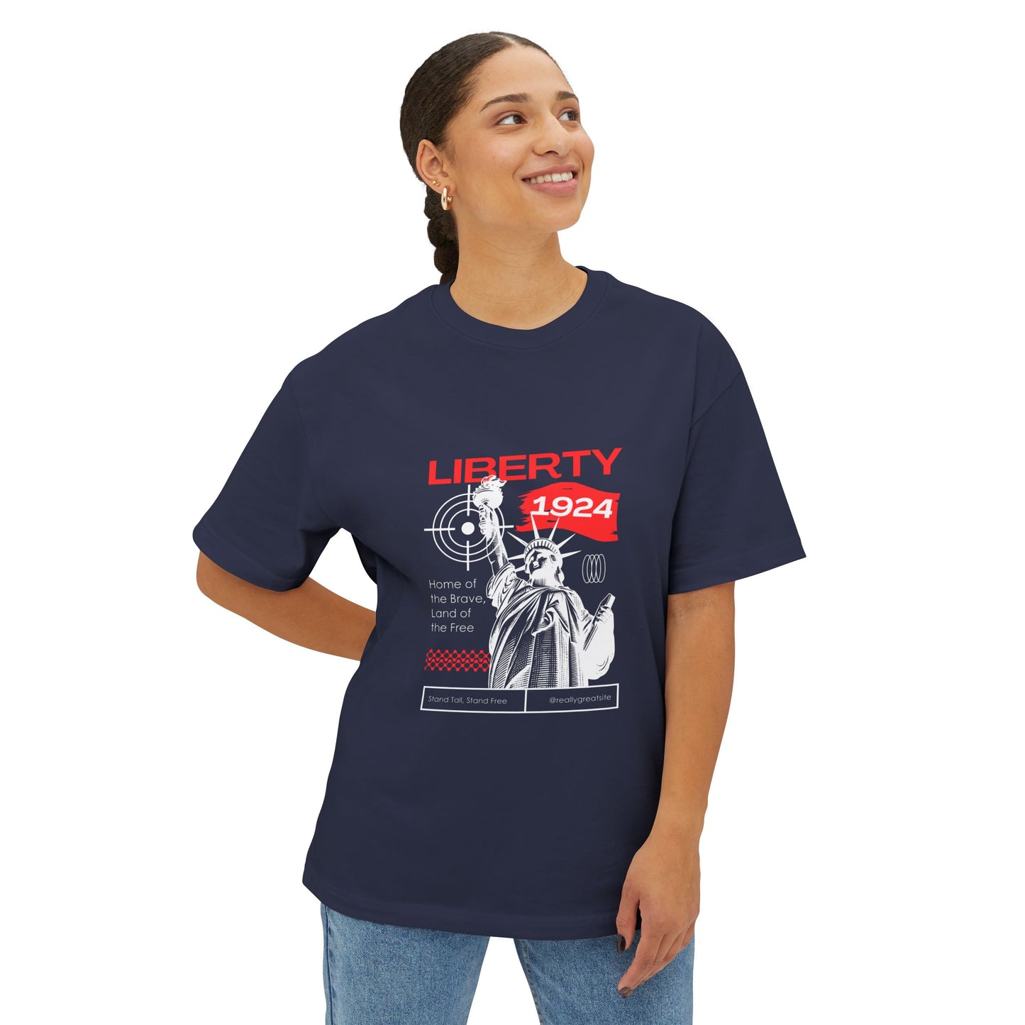 Liberty 1924 Graphic Tee — Statue of Liberty Vintage Urban T‑Shirt