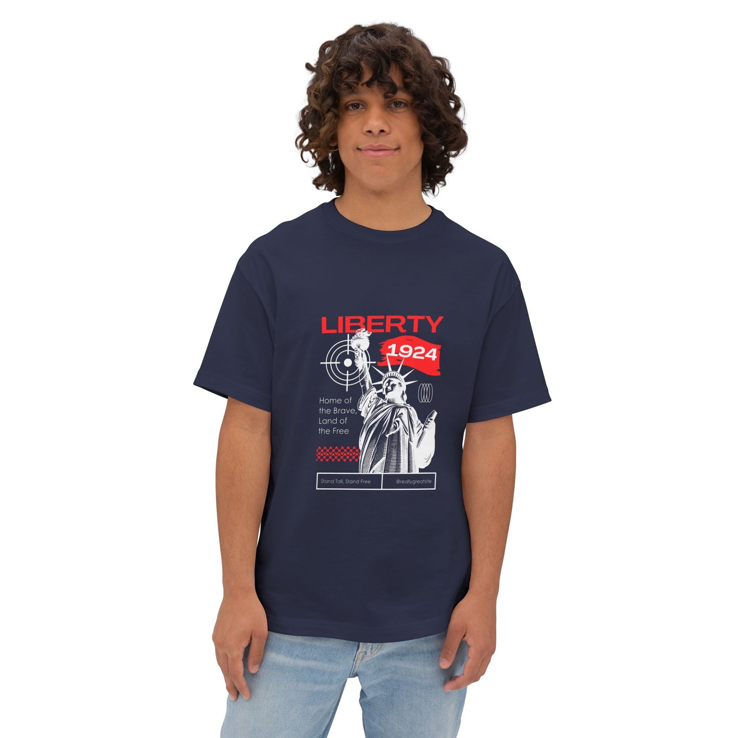Liberty 1924 Graphic Tee — Statue of Liberty Vintage Urban T‑Shirt
