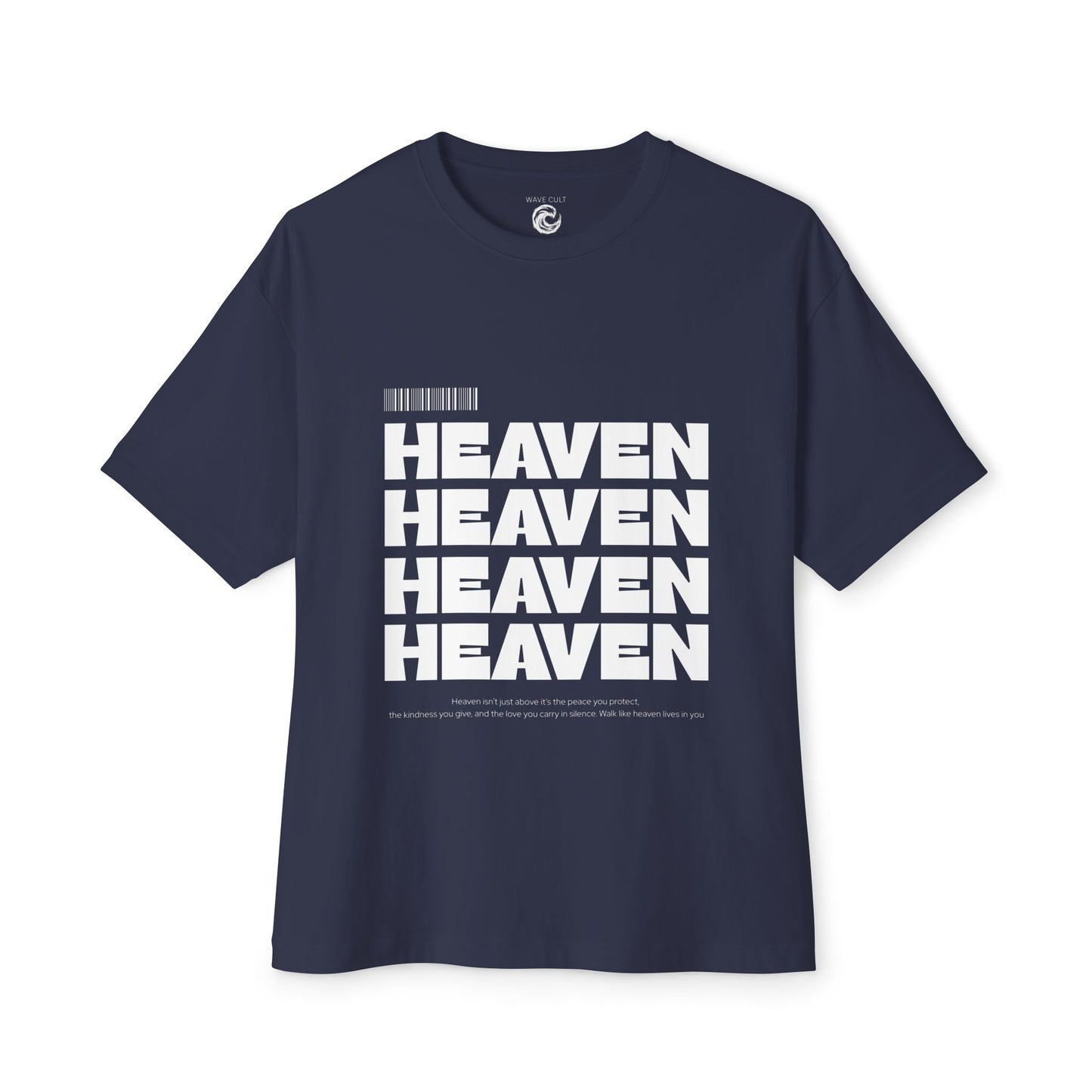 Heaven Repeat Boxy Tee — Oversized Graphic T‑Shirt