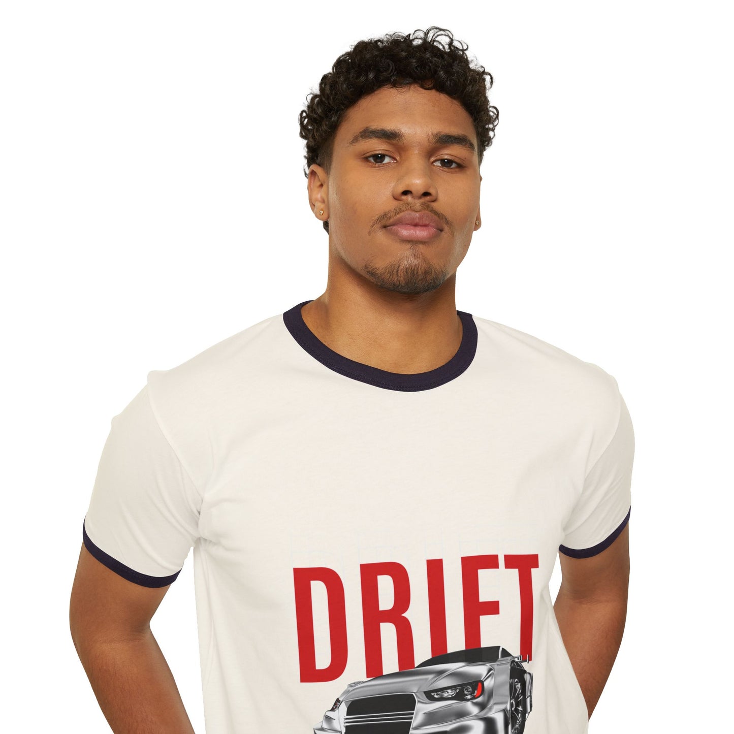 Drift Racing Car Ringer Tee — Vintage Motorsport Drift T‑Shirt