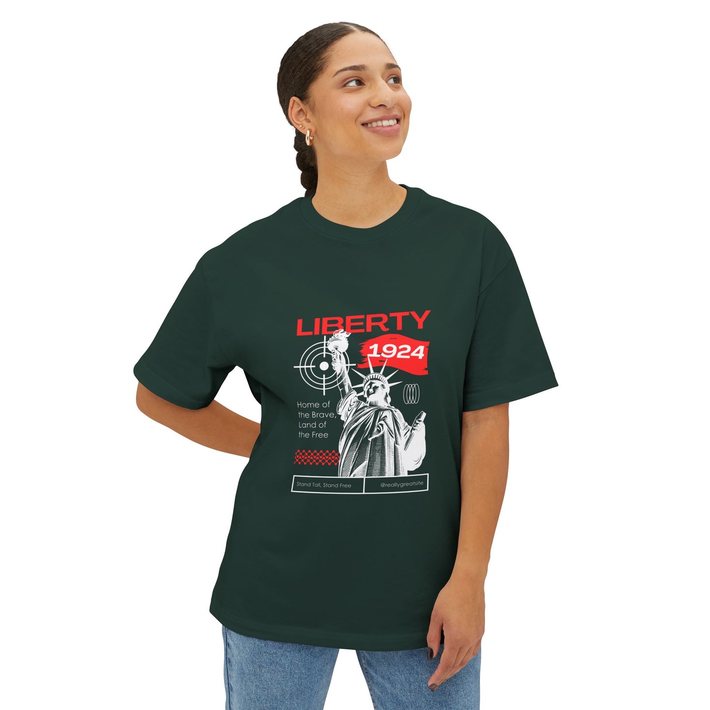 Liberty 1924 Graphic Tee — Statue of Liberty Vintage Urban T‑Shirt