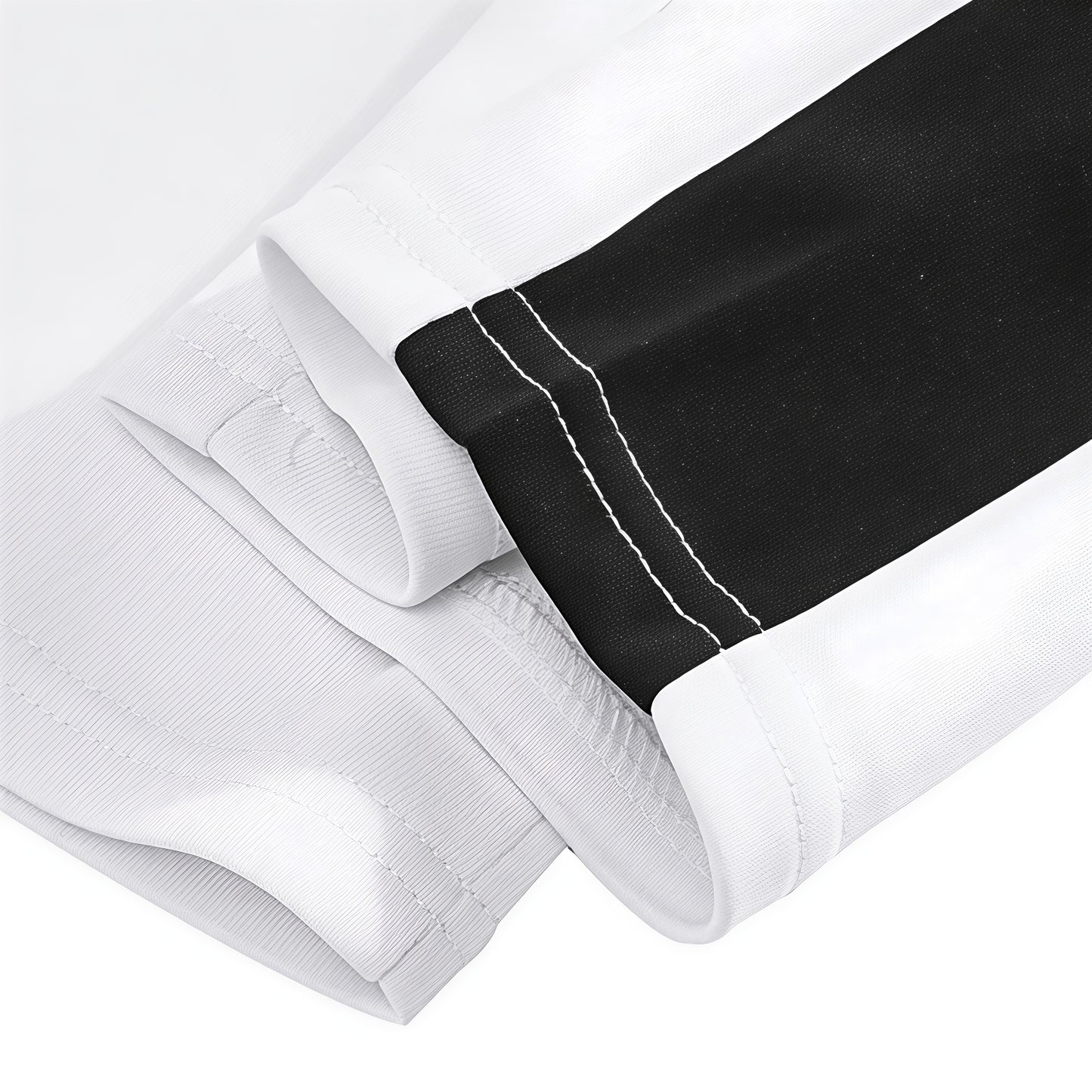 Loose Color Contrast Patchwork Straight Wide Leg Sweatpants